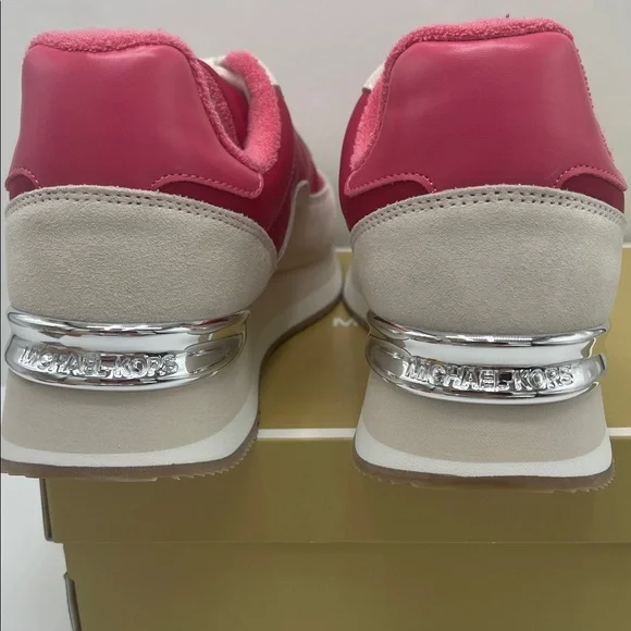 Michael Kors HATTIE TRAINER
NYLON
49T5HAFS3D Dark Raspberry Platform Sneakers - Picture 13 of 16